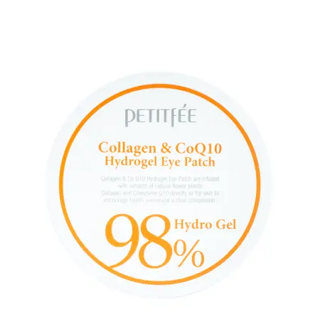 PETITFEE Патчи гидрогелевые с коэнзимом Q10 и 98% содержанием коллагена для области вокруг глаз / Eye patch 60 шт - 1