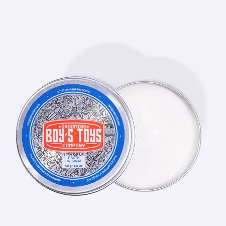 BOY S TOYS Паста для укладки волос средней фиксации с низким уровнем блеска / Boy s Toys Original 40 мл - 3