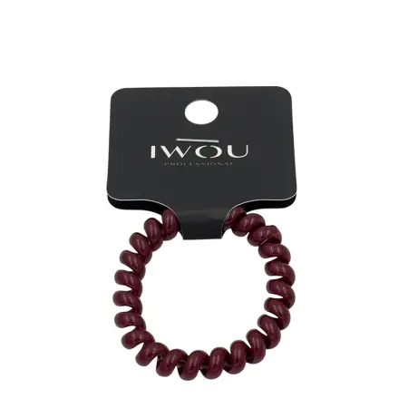 IWOU PROFESSIONAL Резинка пружинка Глянец бордовая 1шт - 1