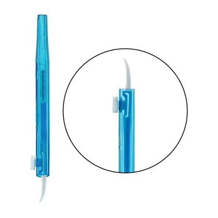 INNOVATOR COSMETICS Щеточка многофункциональная для бровей и ресниц, 1.0 мм голубая / Baby Brush - 3
