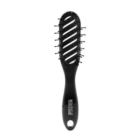 BOUTICLE Щетка продувная профессиональная для укладки волос феном, черная / TUNNEL HAIR BRUSH - 1
