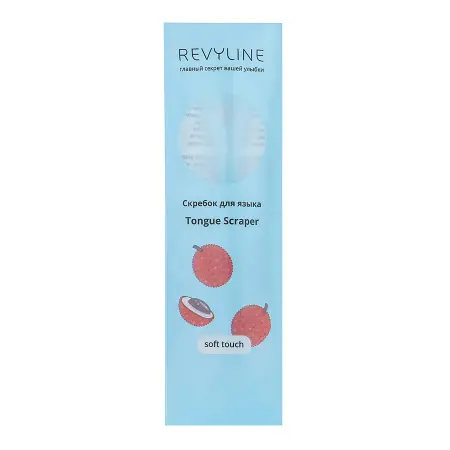 REVYLINE Скребок для языка, голубой / Soft - 6