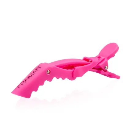 FRAMAR Зажим с прорезиненным покрытием, фуксия / Rubberized Jaw Clip 4 шт - 2