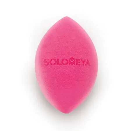 SOLOMEYA Спонж косметический со срезом для макияжа / Flat End blending sponge PINK 1 шт - 2