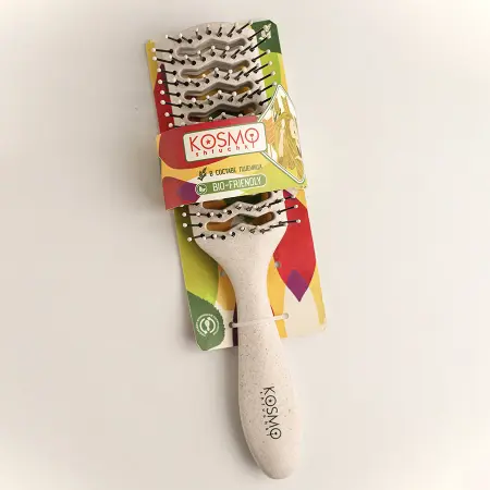 KOSMO SHTUCHKI Расчёска прямоугольная продувная, серая / KOSMO SHTUCHKI - 2