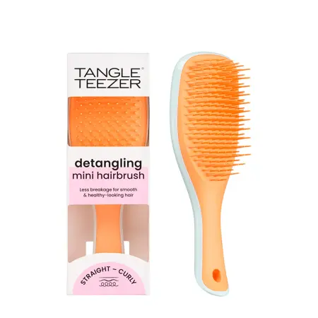 TANGLE TEEZER Расческа для волос / The Ultimate Detangler Mini Sweet Orange & Ice Blue - 6