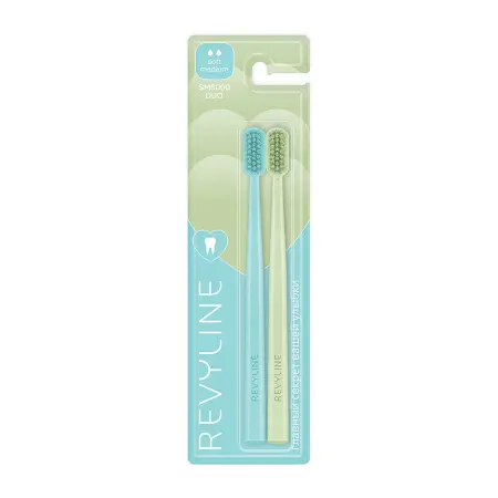 REVYLINE Набор зубных щёток / SM6000 DUO Limpet shell + Lime cream 2 шт - 1