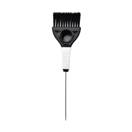 DEWAL PROFESSIONAL Кисть для окрашивания со спицей, широкая черная с белым, с черной прямой щетиной 50 мм - 1