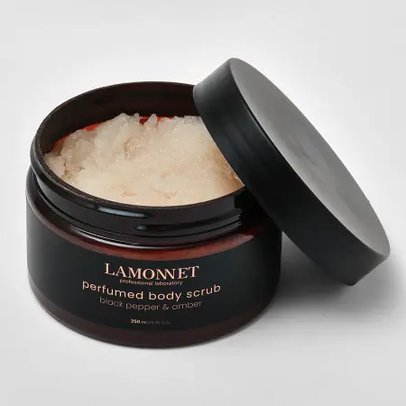 LAMONNET Скраб парфюмированный для тела, черный перец и амбра / LAMONNET 250 мл - 2