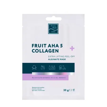 BEAUTY STYLE Маска-лифтинг альгинатная / Fruit AHA 5 + Collagen Beauty Stylе 30 гр - 1