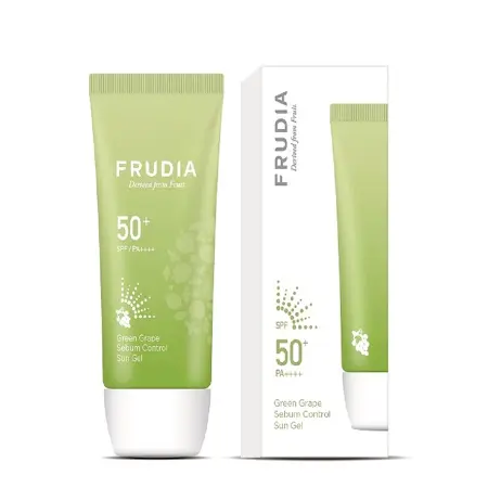 FRUDIA Гель солнцезащитный с зеленым виноградом Себум контроль SPF50 + PA ++++ 50 гр - 2