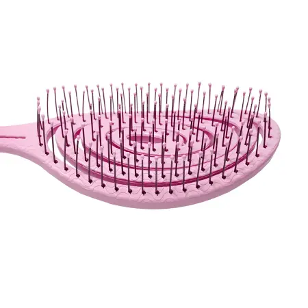 SOLOMEYA Био-расческа подвижная для волос, светло-розовая / Detangling Bio Hair Brush Light Pink - 4