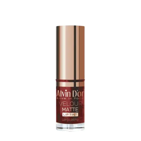 ALVIN D OR Тинт стойкий для губ с матовым финишем, тон 02 вишня / velour matt lip tint long lasting 5 мл - 1