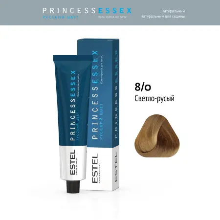 ESTEL PROFESSIONAL 8/0 краска для волос, светло-русый / ESSEX Princess 60 мл - 2