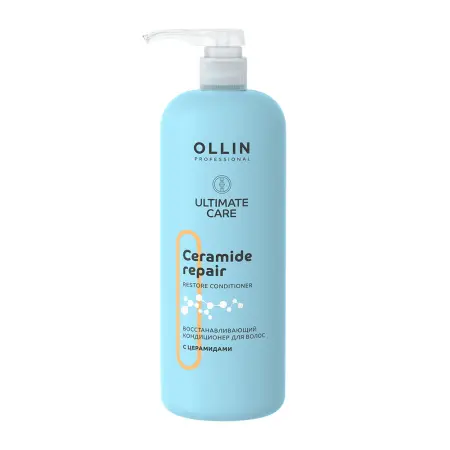 OLLIN PROFESSIONAL Кондиционер восстанавливающий для волос с церамидами / Ultimate Care 1000 мл - 1