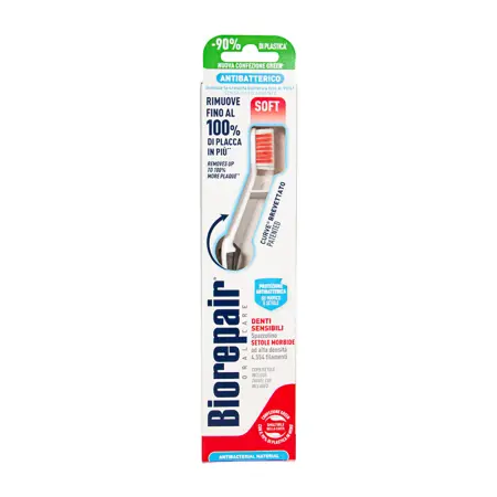 BIOREPAIR Щетка зубная изогнутая для чувствительных зубов, чёрная / CURVE Denti Sensibili - 1