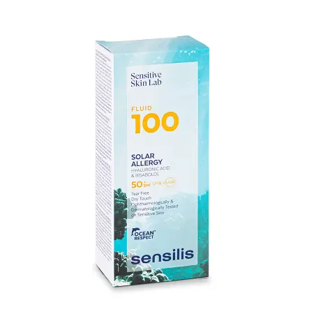 SENSILIS Флюид для защиты лица от солнца SPF50+ / Fluid 100 Solar Allergy 40 мл - 2