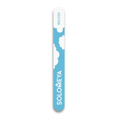 SOLOMEYA Пилка для ногтей 180/220 / Flower dragon Nail File 1 шт - 2