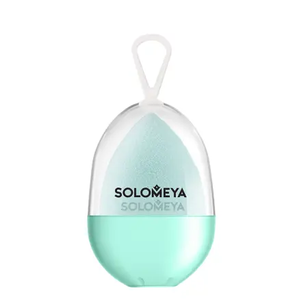 SOLOMEYA Спонж косметический для макияжа Тифони вельветовый / Microfiber Velvet Sponge Tiffany 1 шт - 1