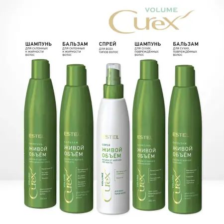 ESTEL PROFESSIONAL Бальзам для придания объема для сухих и поврежденных волос / Curex Volume 250 мл - 4