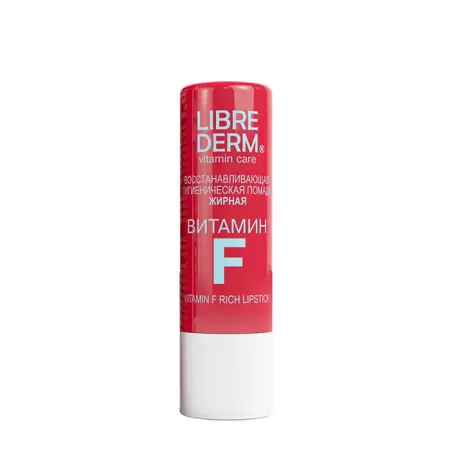 LIBREDERM Помада гигиеническая восстанавливающая жирная / VITAMIN F 4 г - 1