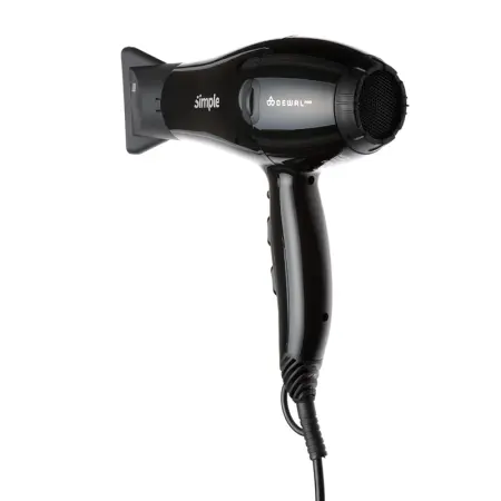DEWAL PROFESSIONAL Фен Simple черный, ионизация, 2 насадки, 2000 Вт - 4