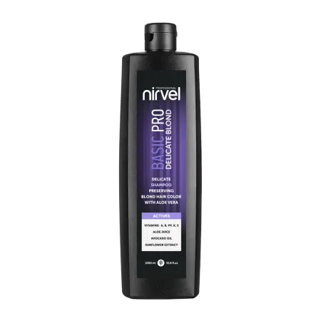 NIRVEL PROFESSIONAL Шампунь деликатный для сохранения цвета блонд / Delicate shampoo preserving blond hair color Basic PRO 1000 мл - 1