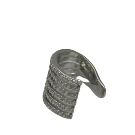 IWOU PROFESSIONAL Кафф Манжет со стразами цвет серебро - 2