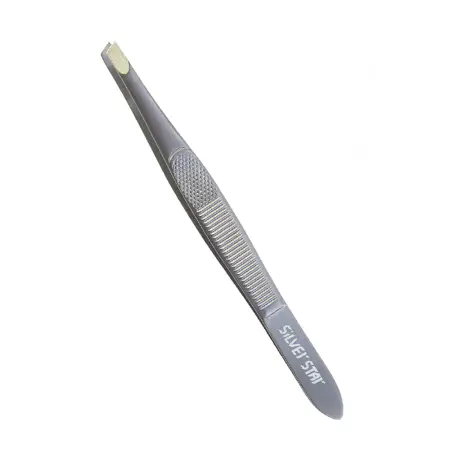 SILVER STAR Пинцет косой / CLASSIC - 1