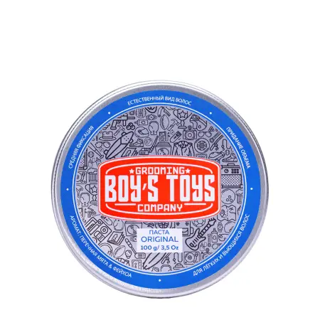 BOY S TOYS Паста для укладки волос средней фиксации с низким уровнем блеска / Boy s Toys Original 100 мл - 1