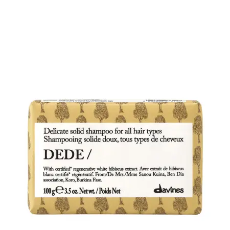 DAVINES SPA Шампунь твердый для деликатного очищения всех типов волос / DEDE shampoo bar 100 гр - 1