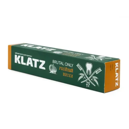 KLATZ Паста зубная для мужчин Убойный виски / BRUTAL ONLY 75 мл - 3