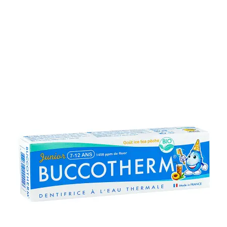 BUCCOTHERM Паста зубная для детей 7 - 12 лет, вкус персиковый чай с термальной родниковой водой / BUCCOTHERM 50 мл - 2