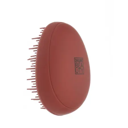 DEWAL BEAUTY Щетка массажная Прованс с пластиковым штифтом, овальная, коричневая - 2