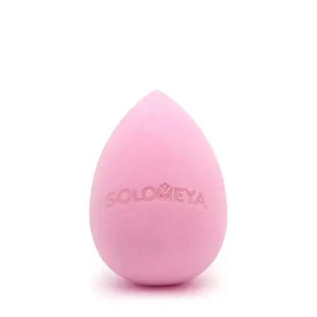 SOLOMEYA Спонж для макияжа меняющий цвет Капля, коричнево-розовый / Color Changing Drop blending sponge Taupe-Rose 1 шт - 4