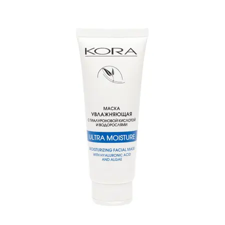 KORA Маска увлажняющая для лица с гиалуроновой кислотой и водорослями / KORA 75 мл - 9
