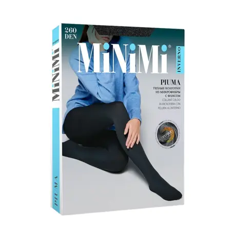 MINIMI Колготки Grigio Melange 2 / PIUMA 260 - 1