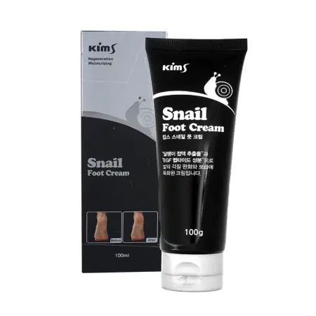 KIMS Крем для ног с мочевиной от мозолей и натоптышей Kims Snail Foot Cream 100 мл - 4