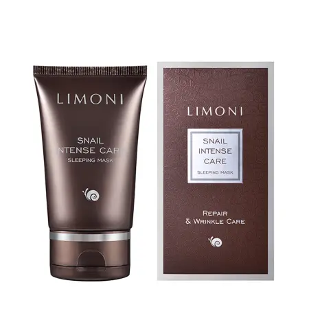 LIMONI Маска интенсивная ночная с экстрактом секреции улитки для лица / Snail Intense Care Sleeping Mask 50 мл - 2