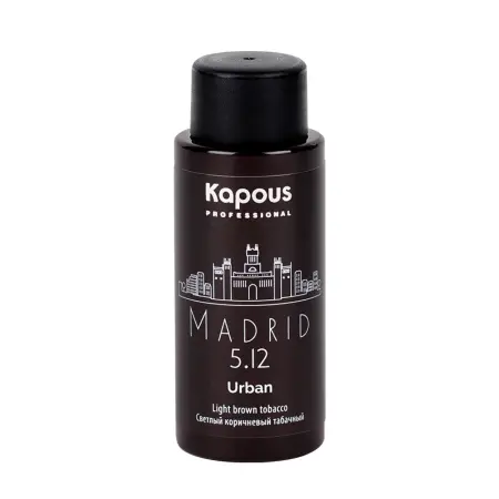 KAPOUS 5.12 краситель жидкий полуперманентный для волос, Мадрид / LC Urban 60 мл - 2