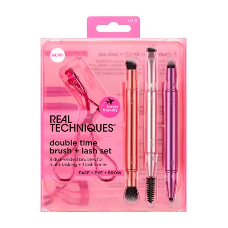 REAL TECHNIQUES Набор двусторонних кистей для макияжа / Real Techniques Double Time Retractable Brush Set - 1