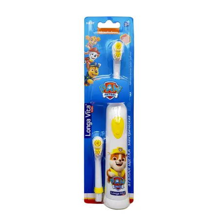LONGA VITA Щетка зубная детская ротационная от 3-х лет, 2 насадки / Longa Vita Paw Patrol - 3