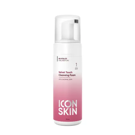 ICON SKIN Пенка очищающая для умывания Бархатное прикосновение / Re: Vitalize Velvet Touch Cleansing Foam 175 мл - 1