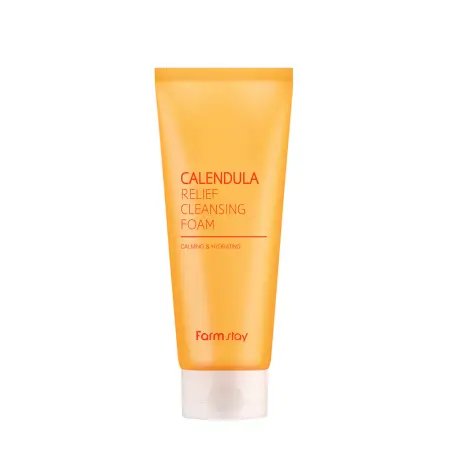 FARMSTAY Пенка тонизирующая для лица с календулой / Calendula Relief Cleansing Foam 180 мл - 1