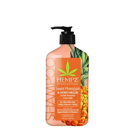 HEMPZ Шампунь для объёма ананас и медовая дыня / Sweet Pineapple & Honey Melon Herbal Volumizing Shampoo 500 мл - 1