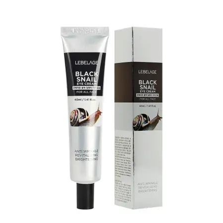 LEBELAGE Крем для кожи вокруг глаз с муцином чёрной улитки / Lebelage Eye Cream Black Snail 40 мл - 2