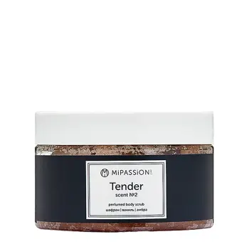Скраб парфюмированный, шафран, ваниль, амбра / Tender MiPASSiON 250 мл