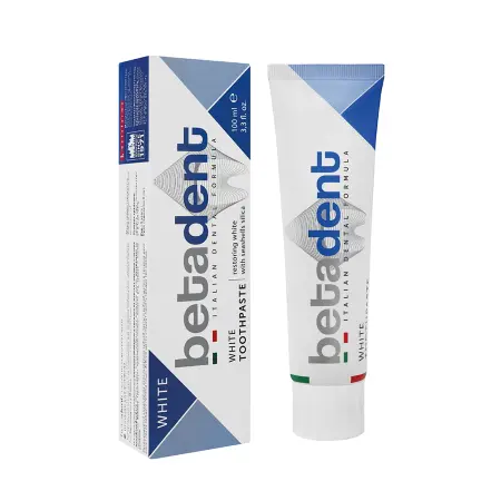 BETADENT Паста зубная отбеливающая / BETADENT WHITE 100 мл - 3
