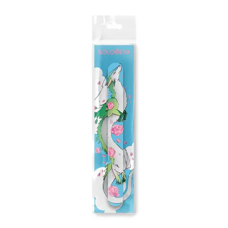 SOLOMEYA Пилка для ногтей 180/220 / Flower dragon Nail File 1 шт - 3