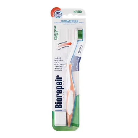 BIOREPAIR Щетка зубная изогнутая для комплексной защиты, синяя / CURVE Protezione Totale - 2